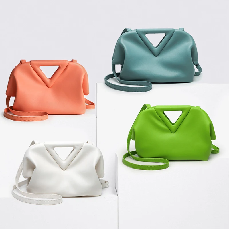 

New Super Brand Women Crossbody Bag Designer Inverted Triangle Handle Handbag Purse Luxury Shoulder Bas for Women Clutch Satchel