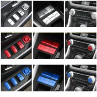 air conditioning electronic handbrake multimedia button sequin cover trim sticker for rav4 rav 4 2019 2020 interior accessories