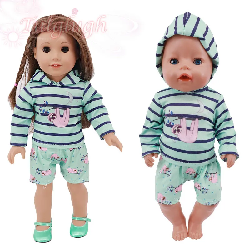 

Новый мультфильм костюмы с Обезьянами одежда для 18 дюймов американская кукла девочиковая игрушка, 43 см для ухода за ребенком для мам-новоро...