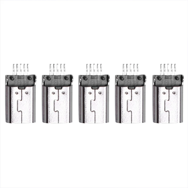 GTBL 10 штук мини Тип USB B мужской 180 Градусов 5-Контактный SMD SMT для пайки и гнездом