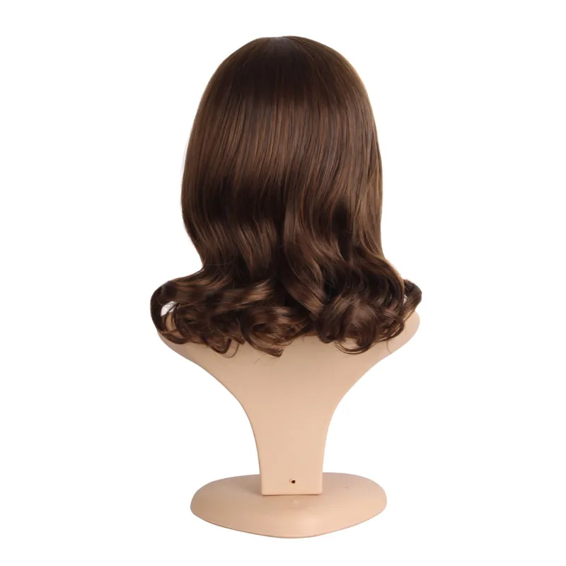 MapofBeauty средней длины кудрявый Косплей парики Черный Темно светло коричневый