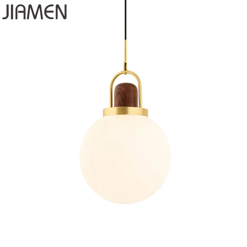 Минималистичный стеклянный подвесной светильник светодиодный для спальни