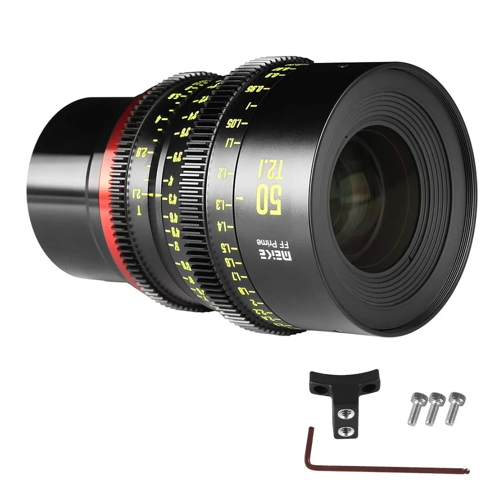 Meike 50 мм T2.1 кинообъектив с ручной фокусировкой полная Рамка для Canon EOS EF крепление