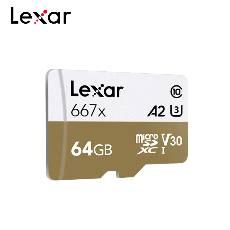 Профессиональная карта памяти Lexar 128 ГБ Micro SD 667x C10 100 Мб/с 256 TF для дрона спортивной