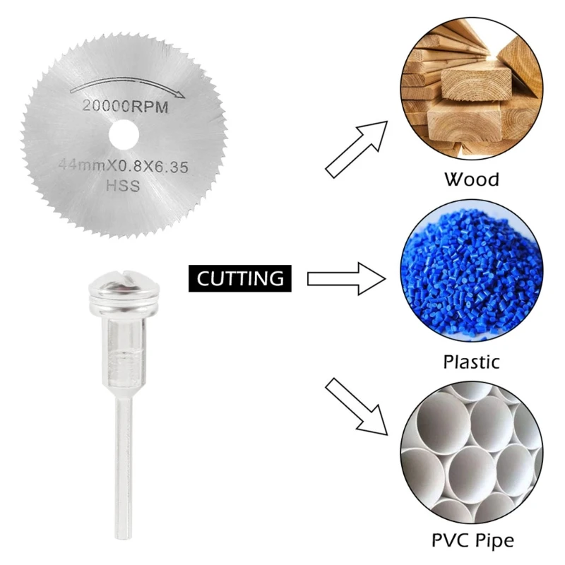 

32Pcs Diamond Cutting Disc Kits, 1/8" Shank Mini Cut Off Wheel Rotary Tool