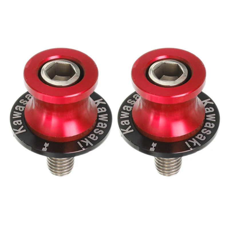 

2Pcs M6/8/10mm Swingarm Slider Spools stand screws For Kawasakii For Z750R Z250 NINJA 300 ER6F Motorcycle CNC VULCAN S650