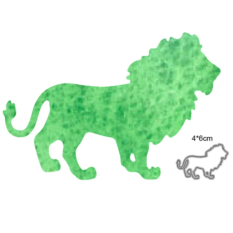 

Metal Cutting Dies Cut Mold Animals Lion Decoration Scrapbook Paper Craft Knife Mould Blade Punch Stencils