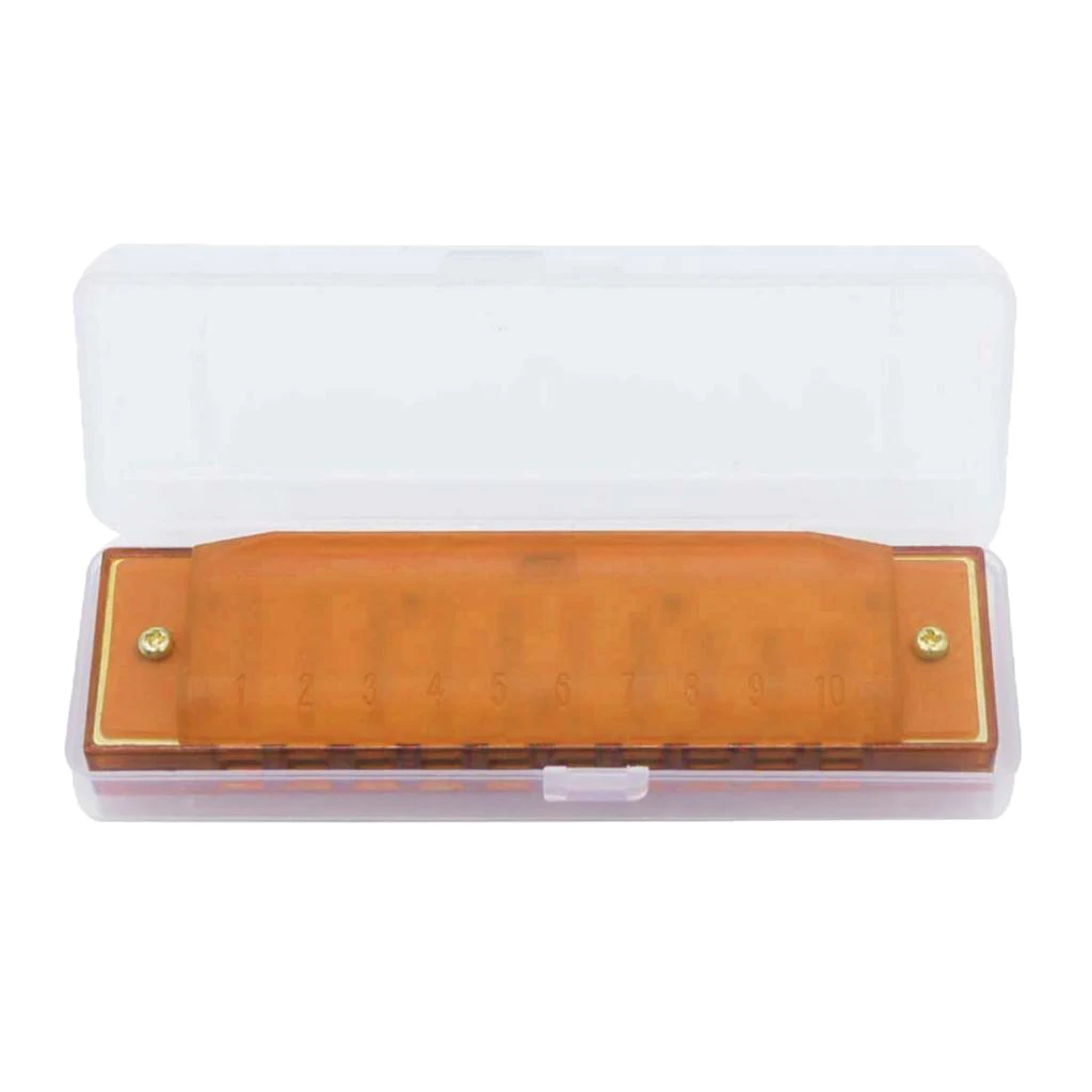 10 Holes 20 Tunes Harmonica Key of C for Beginner Students Kids Gift Professional with case | Спорт и развлечения