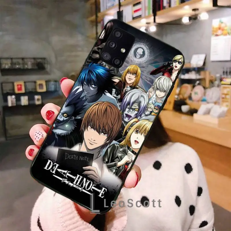 

Death Note Ryuk kira Phone Case For Samsung A40 A31 A50 A51 A71 A20E A20S S8 S9 S10 S20 Plus note 20 ultra