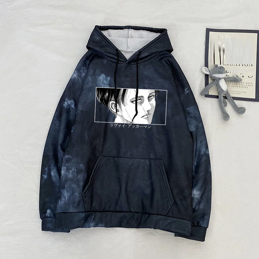 

Anime Levi Printing Attack On Titan Hoodie Unisex Loose Top Long Sleeve