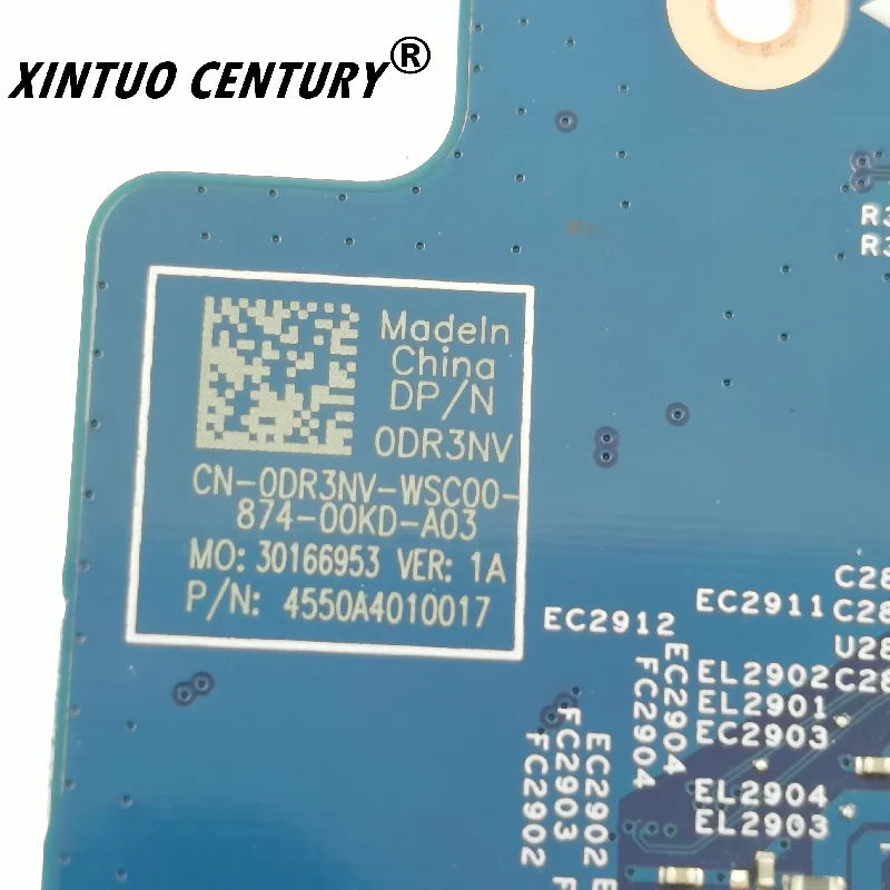 

CN-0DR3NV 0DR3NV DR3NV 16811-1 iin Dell Chromebook 3380 laptop anakart i3-6006u 2.0 GHz 4gb anakart