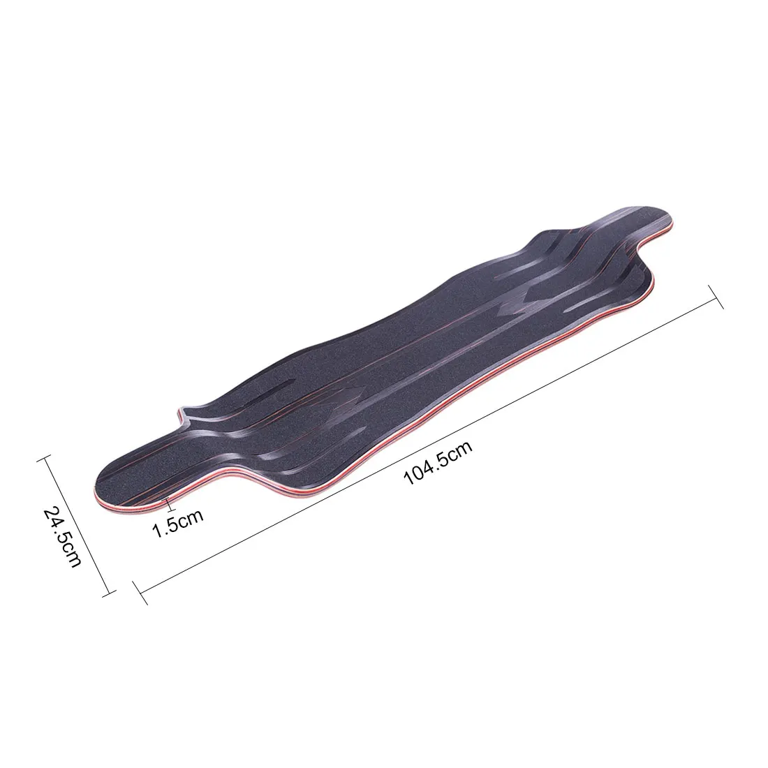 

BRT04 Electric Skateboard Deck With Battery Case - Burlywood/Burlywood Black