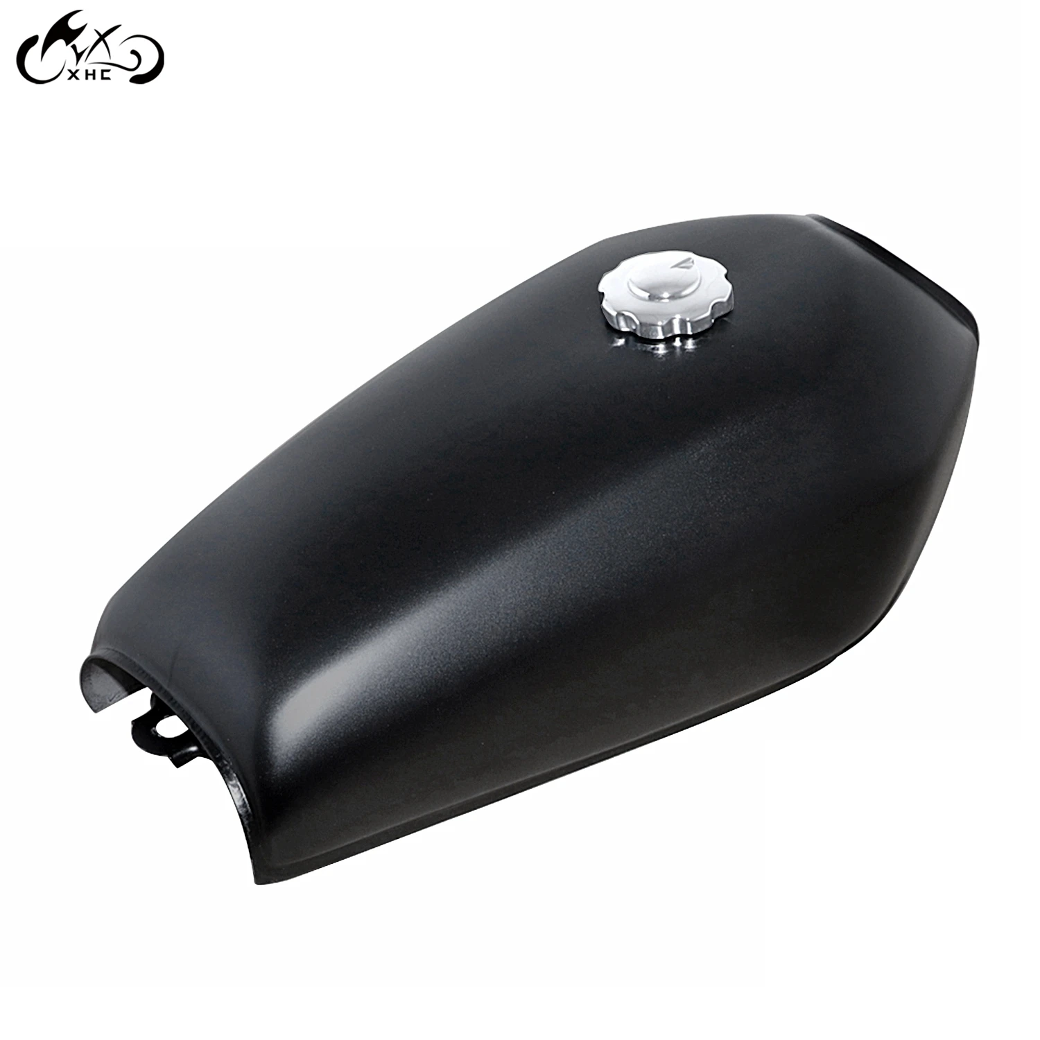 Универсальный мотоциклетный 2 4 галлона 9L матовый черный Cafe Racer Tank винтажный