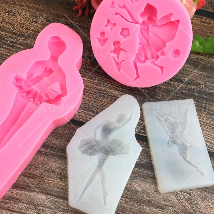 Силиконовая форма сделай сам для девочек танцовщиц сахарная мастика инструменты