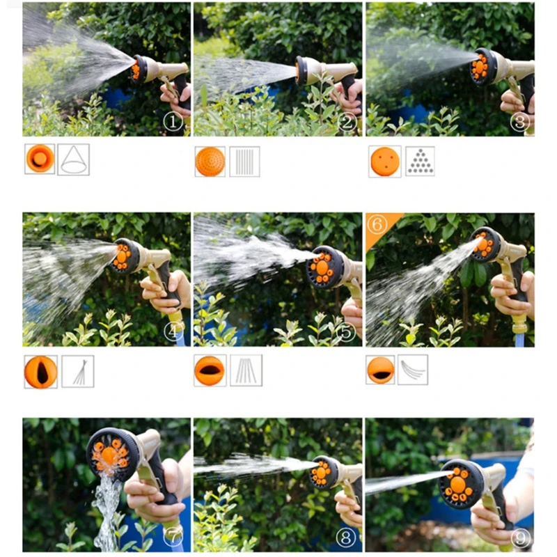 

Household Magic Washing Multifunctional Telescopic High Pressure Car Wash Garden Hose Watering Set High Quality