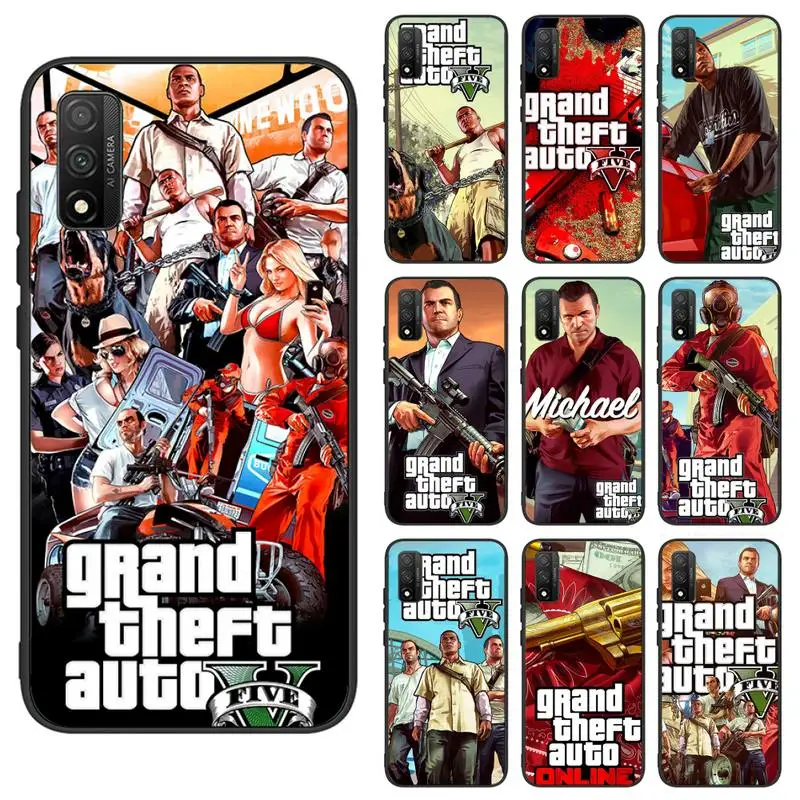 

Grand Theft Auto GTA V Phone Case For Samsung A10 A01 A02 A20 M30 A31 A40 A50 S A52 A51 A70 A71 A80 A91 Cover Fundas Coque