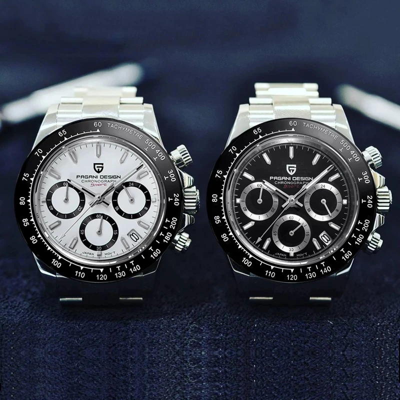 

2021 New PAGANI DESIGN Mens Watches Men Top Brand Automatic Date Wristwatch Silica gel Waterproof 100M Chronograph Clock Gift