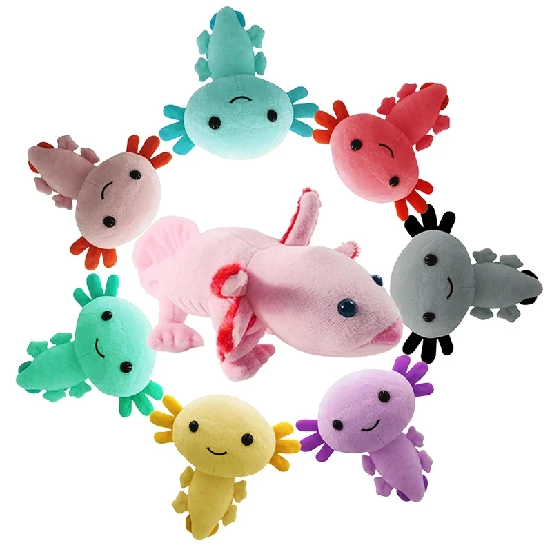 Kawaii Axolotl плюшевая игрушка рыба плюшевые фигурки Куклы животные розовые мягкие