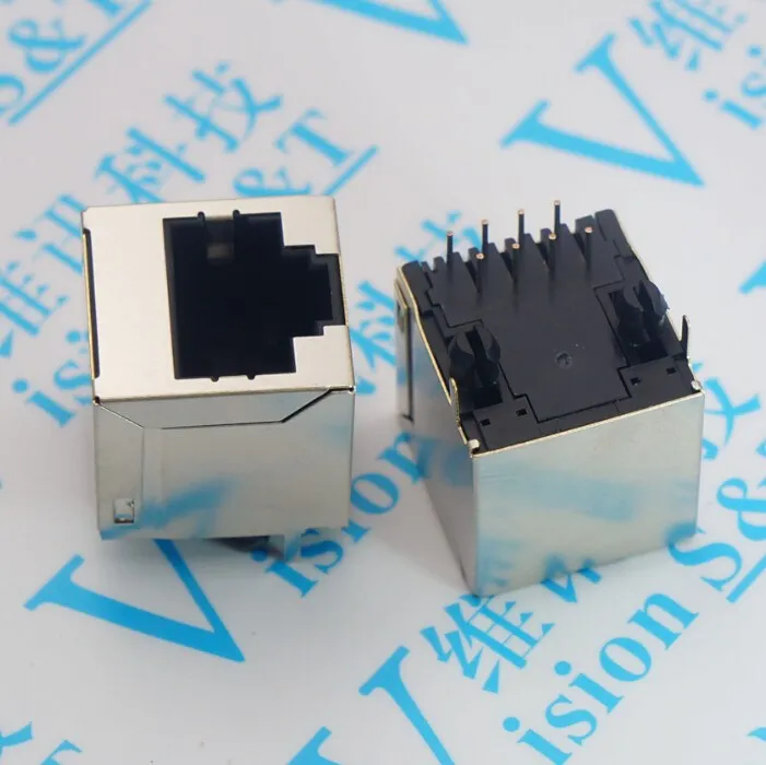180 градусов вертикальный экранированный разъем RJ45 Интерфейс 5224 8P8C экологическая