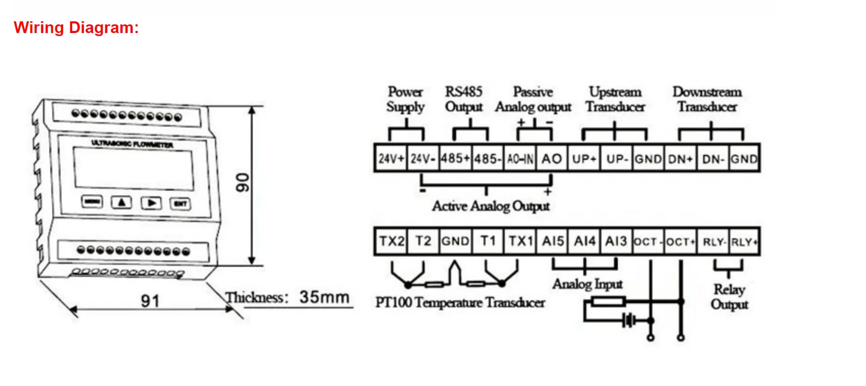 Ультразвуковой расходомер TS2 (DN15 ~ DN100mm) модуль/расходомер расходомер|flowmeter