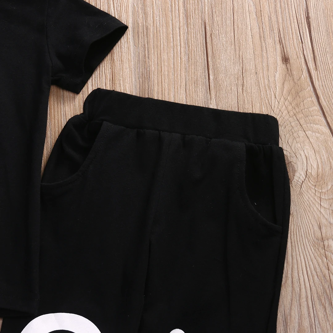 Модная черная Летняя Повседневная футболка с коротким рукавом и буквенным