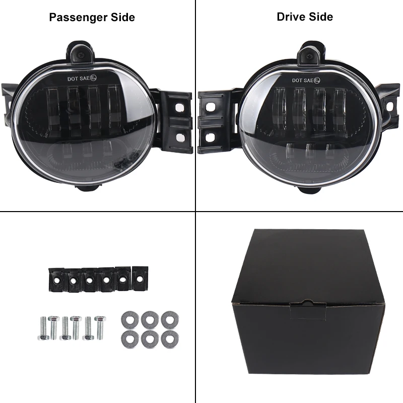 Черный 63 Вт светодиодный противотуманный светильник s для Dodge Ram 1500 2002 2008 пикап Halo
