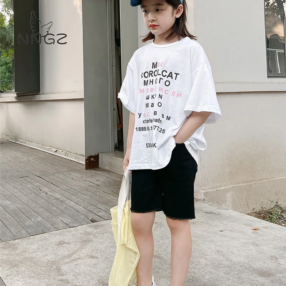 

Boys Girls Trousers Shorts Pure Color Children Cotton Casual Pants Summer New Korean Style Shorts Pants For Teenage Wholesale