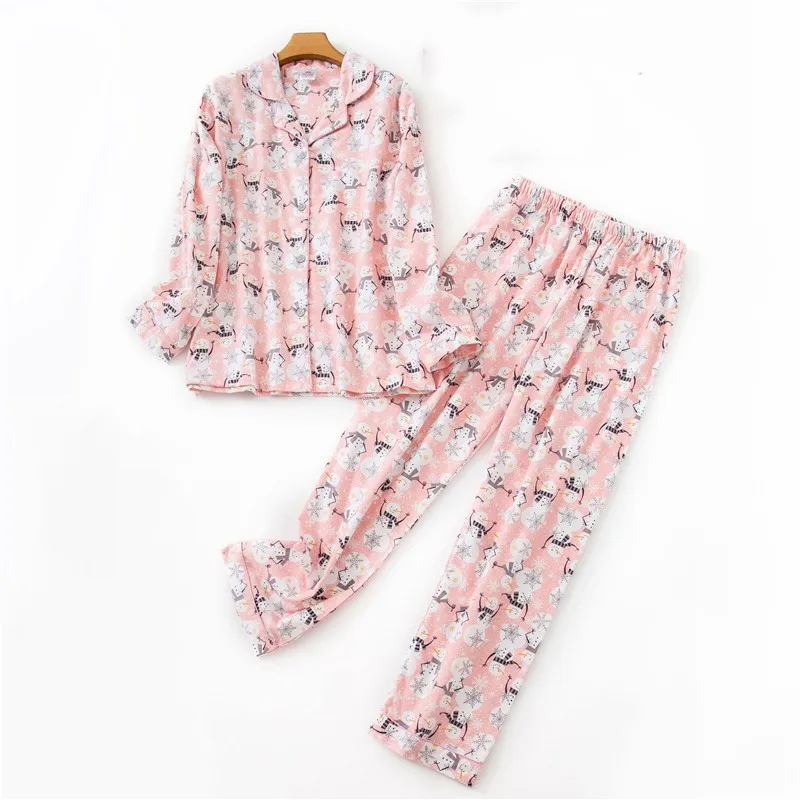 Весна 2020 женские повседневные пижамные комплекты с мультяшным рисунком женская