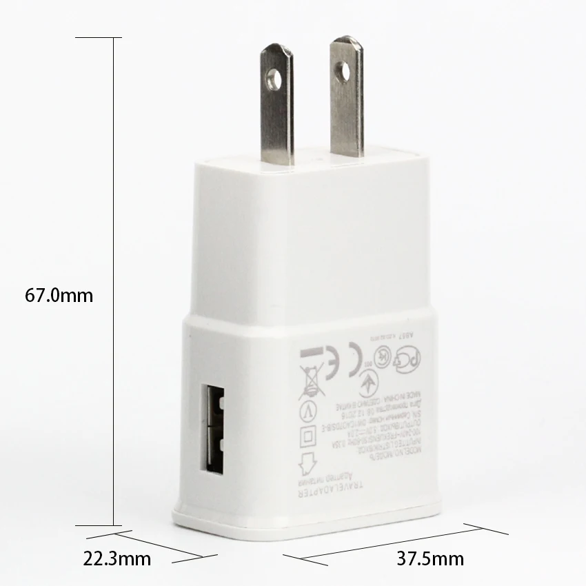 Сетевое зарядное устройство 100 шт. 5 В 2 А 1 USB Порт переменного тока адаптер а для