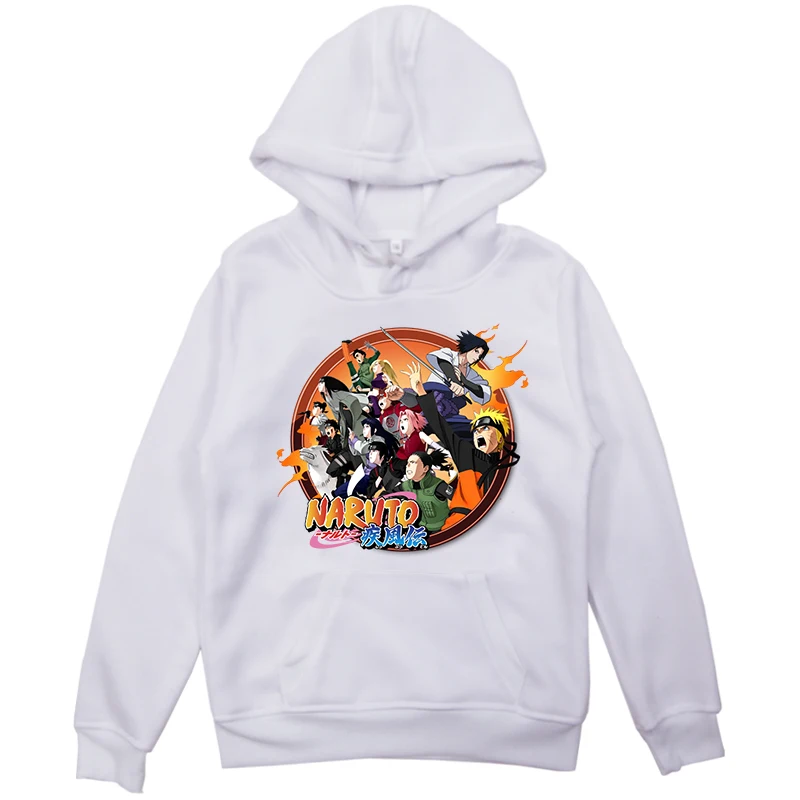 Hoodies 8 Детский свитер для мальчиков и девочек; модные толстовки с капюшоном с принтом Наруто; сезон осень-зима; утолщенные толстовки; Повседневная Блузка; детский топ с длинными рукавами - Цвет: Hoodies 8
