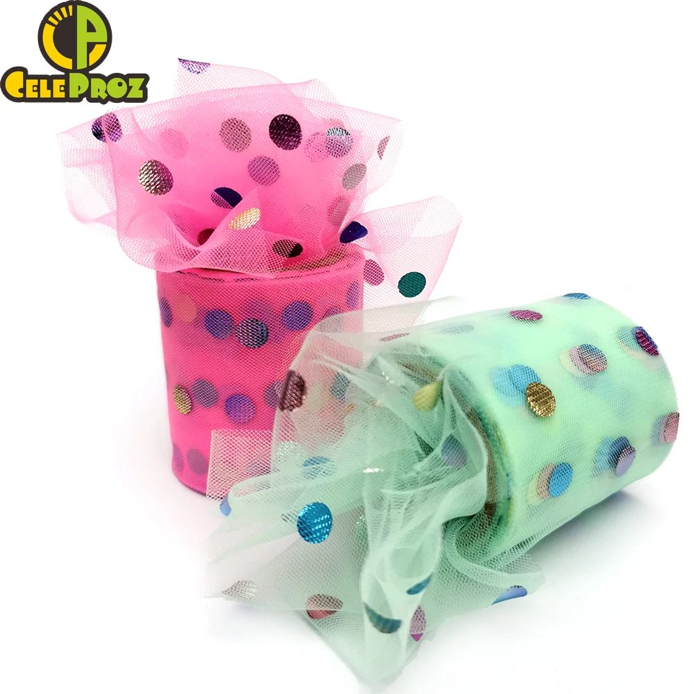 6 см 25 ярдов ткань с блестками | Дом и сад