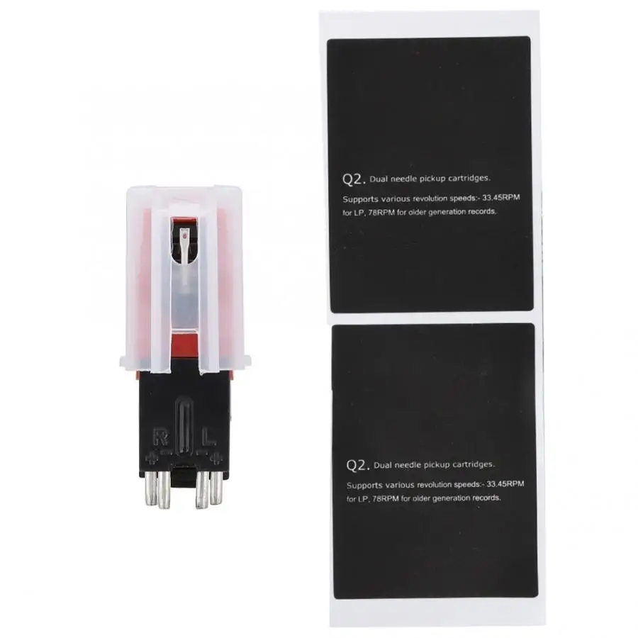 Сменный стерео стилус с двойной иглой для винилового проигрывателя LP аксессуары