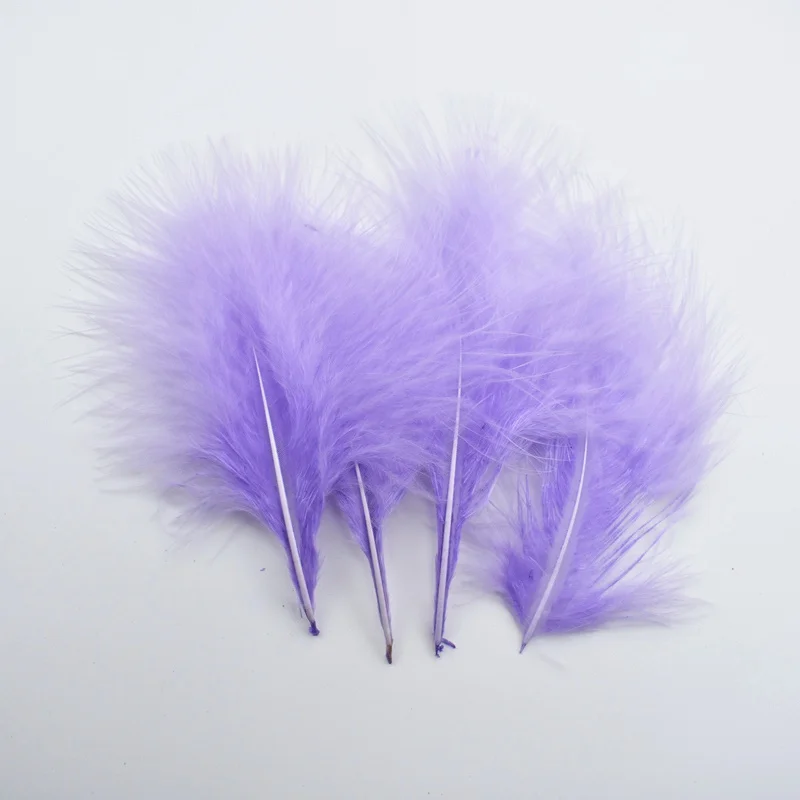 Light Purple 20 шт/партия Перья Марабу индейки перо Белый фазан перья для ремесла перья для изготовления ювелирных изделий Свадебные Перья плащи - Цвет: Light Purple