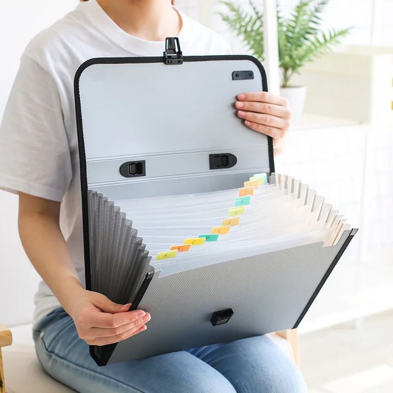 Папка для документов A4 Folder13-layer Портативный расширения сумка студента Тесты