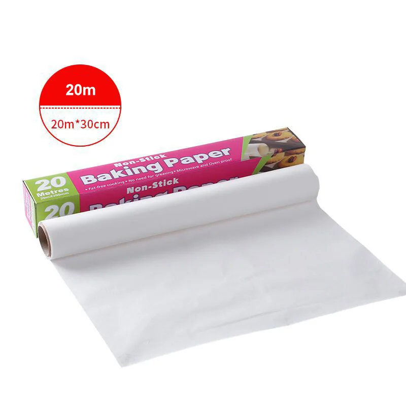 5/10/20m Baking Oil Paper Professional Oven Microwave Grill Baking Paper High Heat Resistance No Leak Oil Oil Absorption Paper