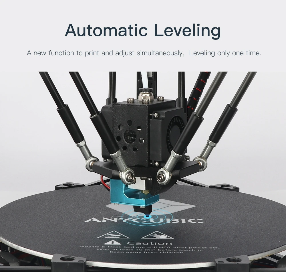ANYCUBIC Kossel 3d Printer Kit с модульной сборкой PLA Простота установки автоматического