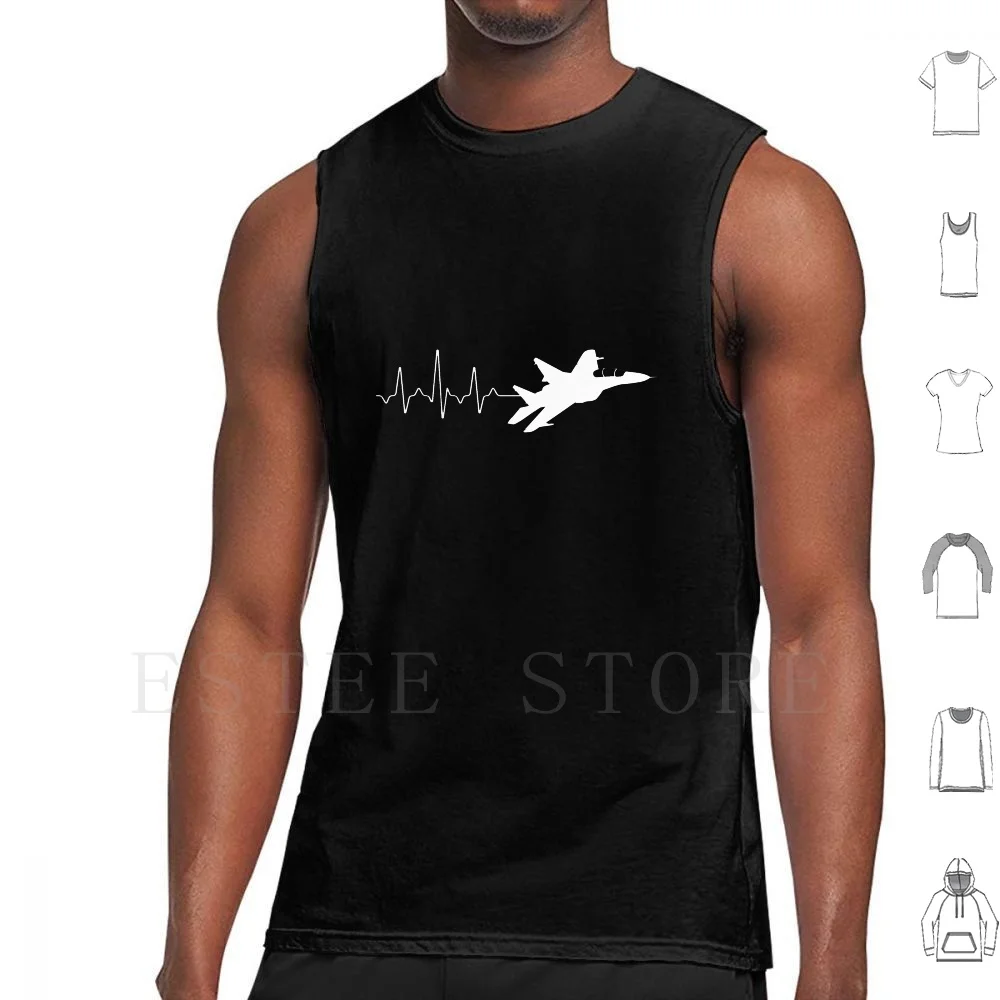 

Heartbeat Jet Tank Tops Vest Heartbeat Jet Jet Plane Fighter Jet Jet Fighter Fighter Pilot Air Force Pilot Fighter Jet