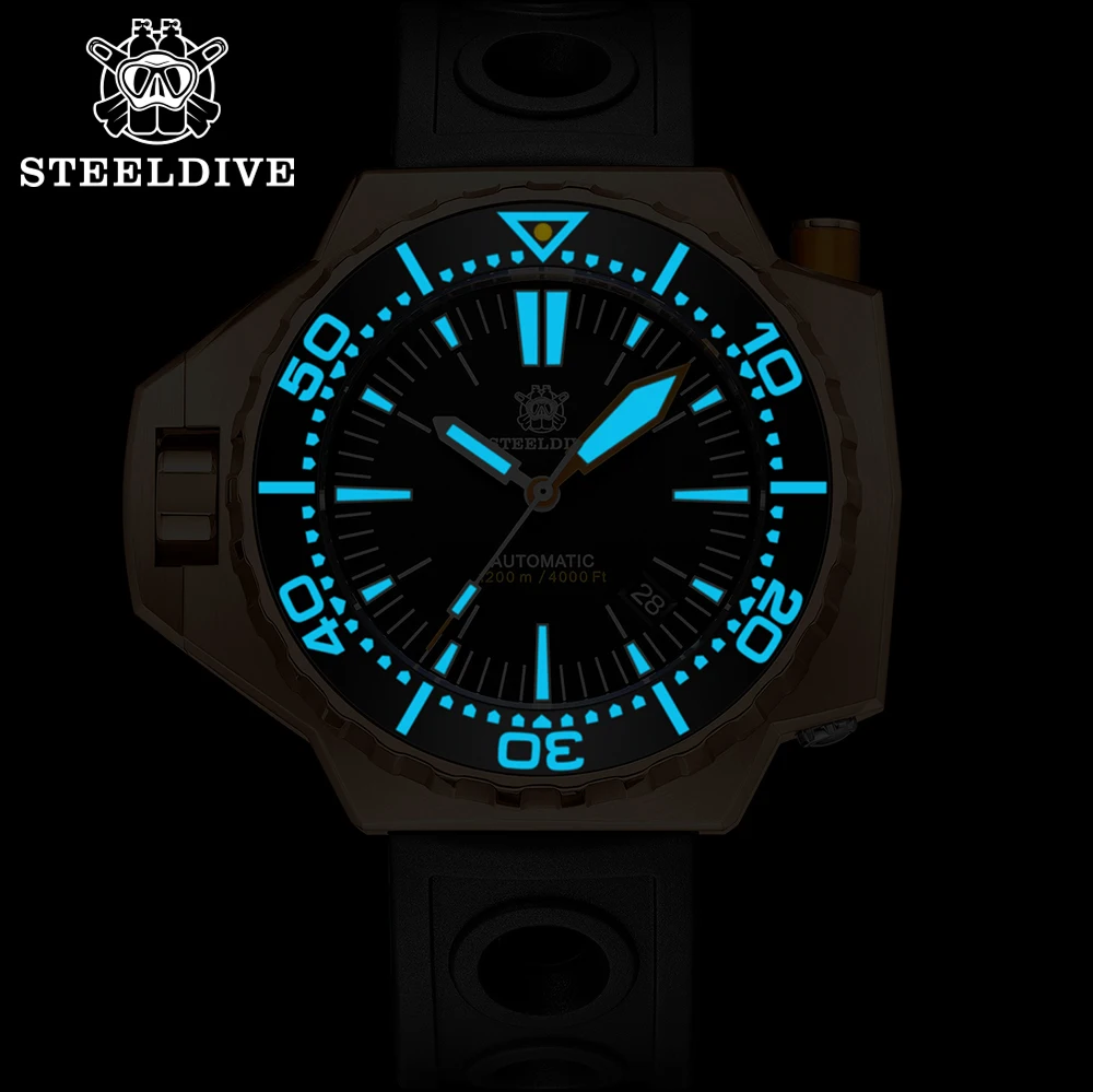 Новое поступление 2021 заводская цена Steeldive SD1969S 1200 м Водонепроницаемые Синие
