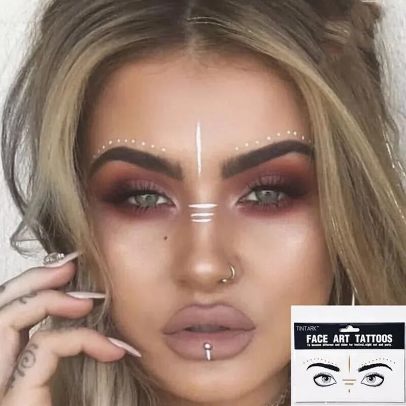 Водонепроницаемые стразы наклейки для лица женщин маскарадные вечерние цветные