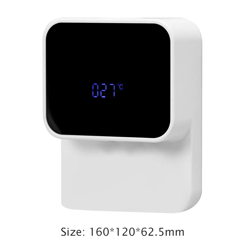 

Wall Mounted Automatic Induction Foam Soap Dispenser LED Temperature Meter Household Smart Infrared Sensor Hand Washing Machine