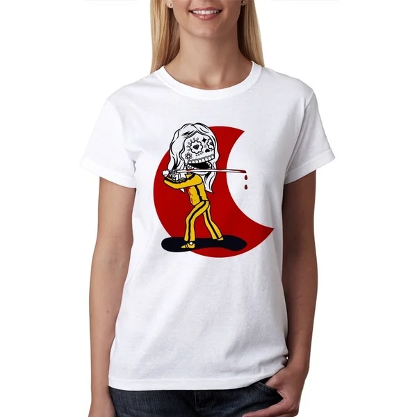 

Kill Skeleton Design Funny Moon Skull T-shirt Cool Casual