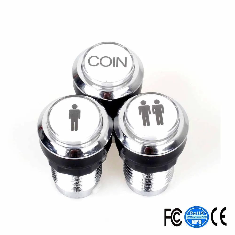 2 игрока аркадная игра DIY Набор для ПК и Raspberry Pi 5Pin джойстик + хромированное