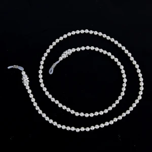 Цепочка для очков для чтения женская, с искусственным жемчугом