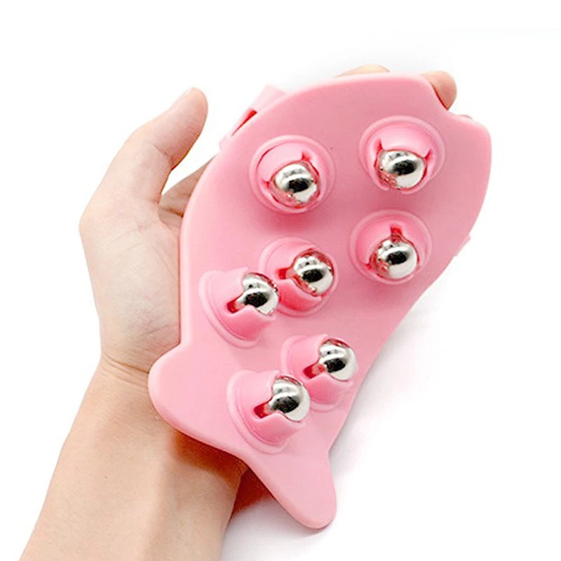 

Seven Beads Steel Ball Massager Back Leg Facical Massage Magnetic Head and Neck Stainless Roller Relax Manual Muscle Stimulator