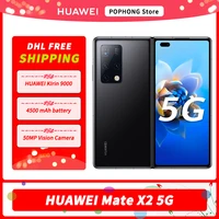 DHL Free Shipping HUAWEI Mate Mobile Phone inch Folded Screen OLED Kirin 9000 Octa Core 55W Huawei SuperCharge NFC Phone