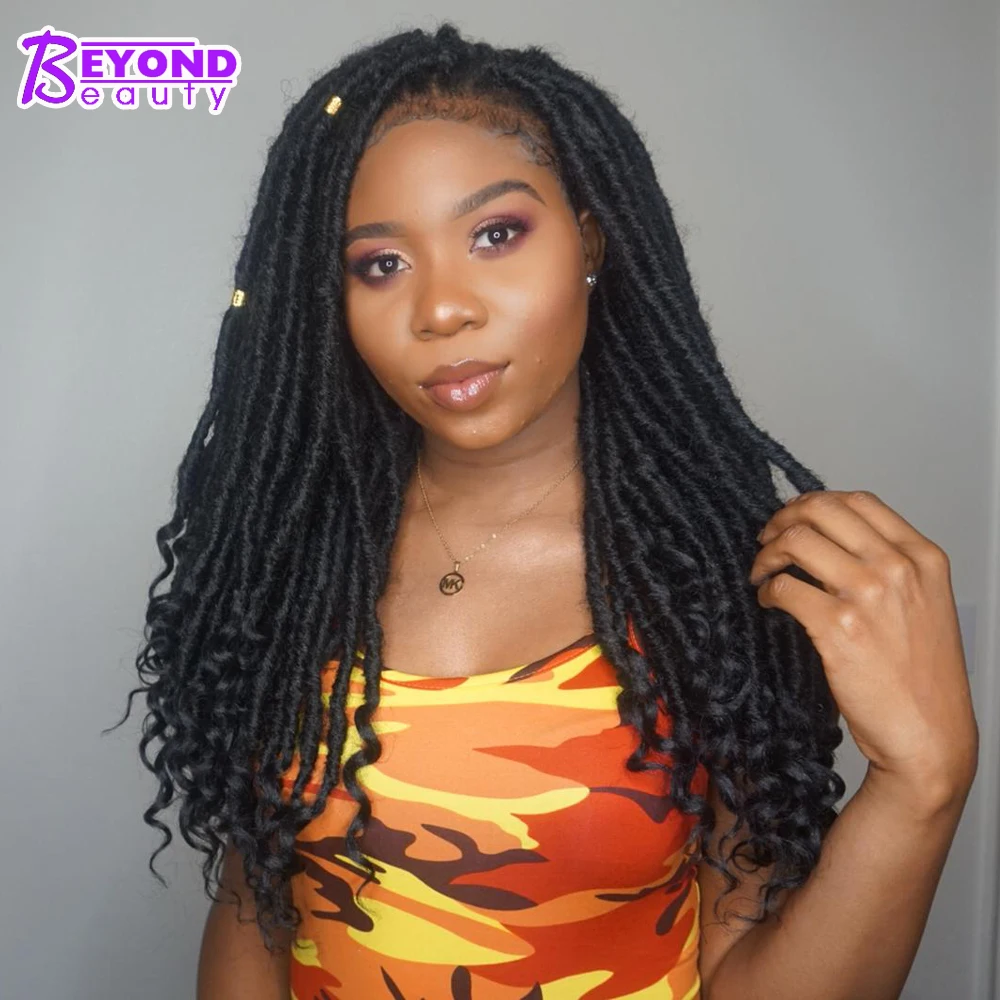 

14 18 Inch Goddess Faux Locs Crochet Hair Synthetic Handmade Dreads Hair Beyond Beauty Ombre Crochet Dreadlocks Hair Extensions