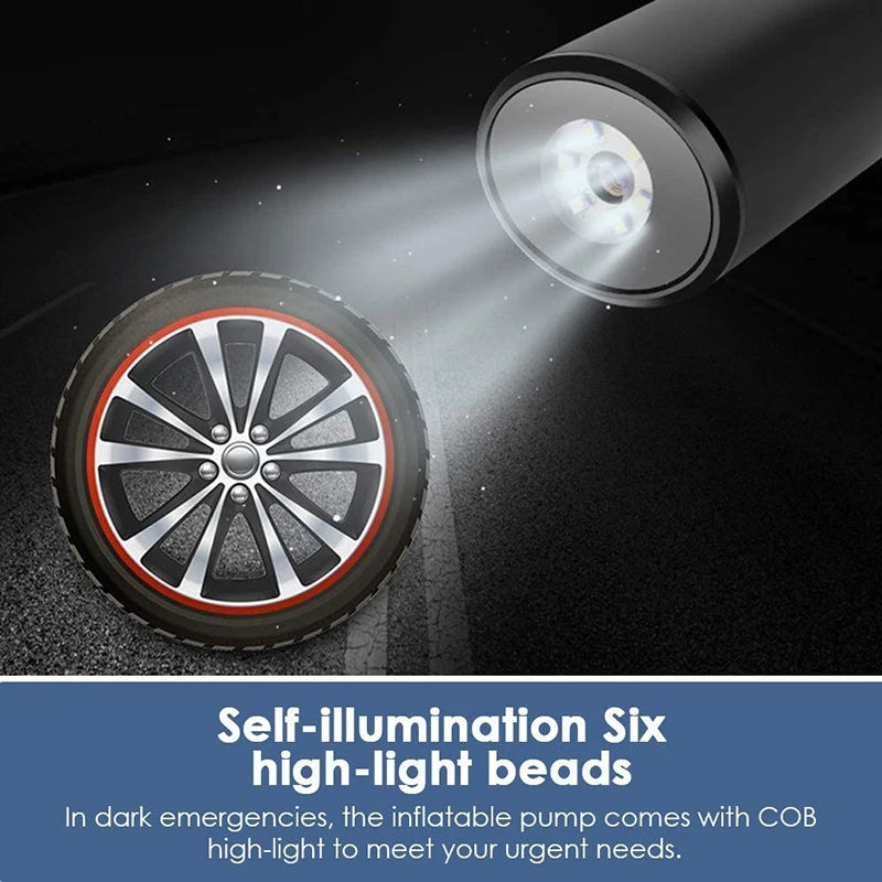 Online Bomba De Compresor De Aire Portátil, Compresor De Aire Automático Inalámbrico, Inflador De Neumáticos De Bicicleta De Coche