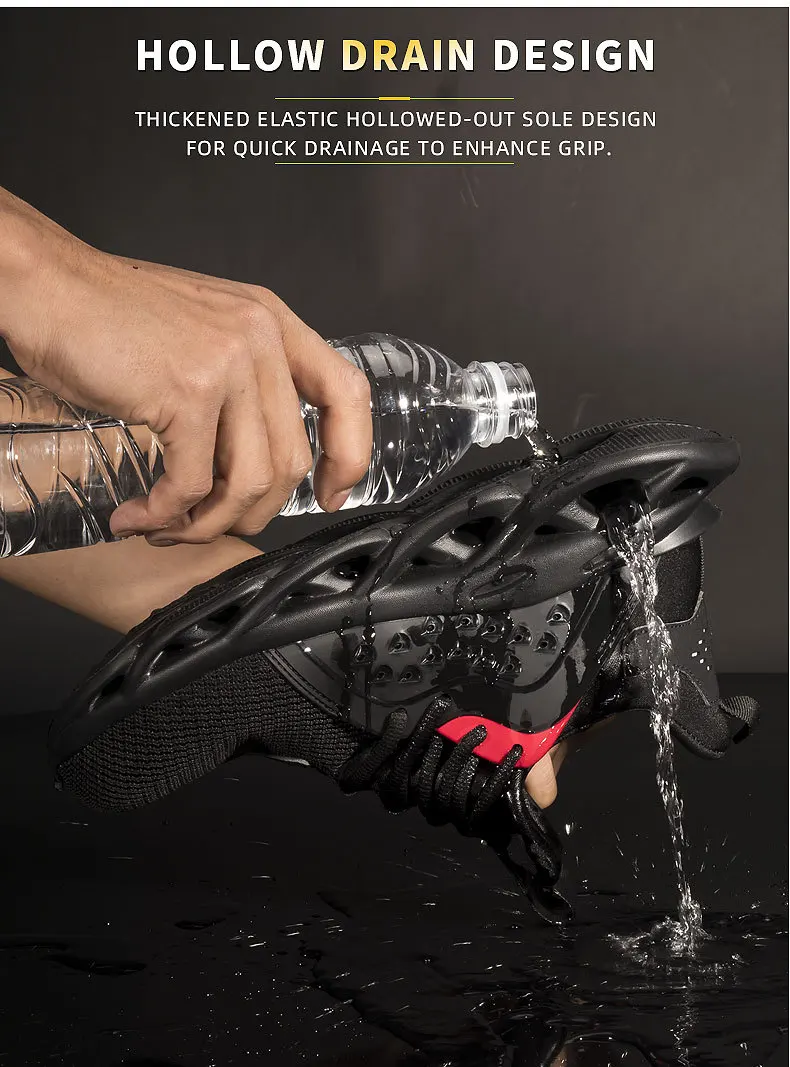 Summer Safety Shoes Men Boots Anti-Smashing Construction Work Sneakers Lightweight Steel Toe Cap Work Shoe Lace Up Hiking Shoes