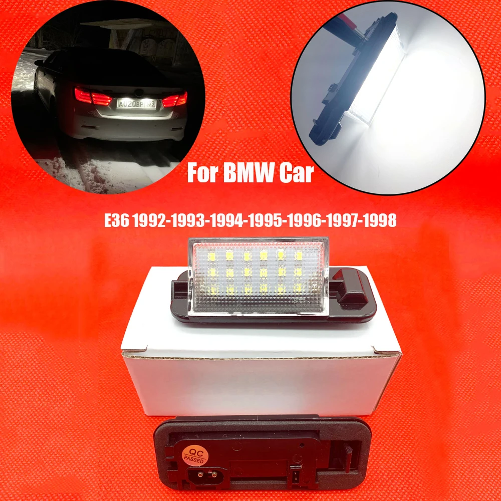 T10 лампочка номерного знака для BMW E36 3 серии 1992 1993 1994 1995 1996 1997 1998 без ошибок