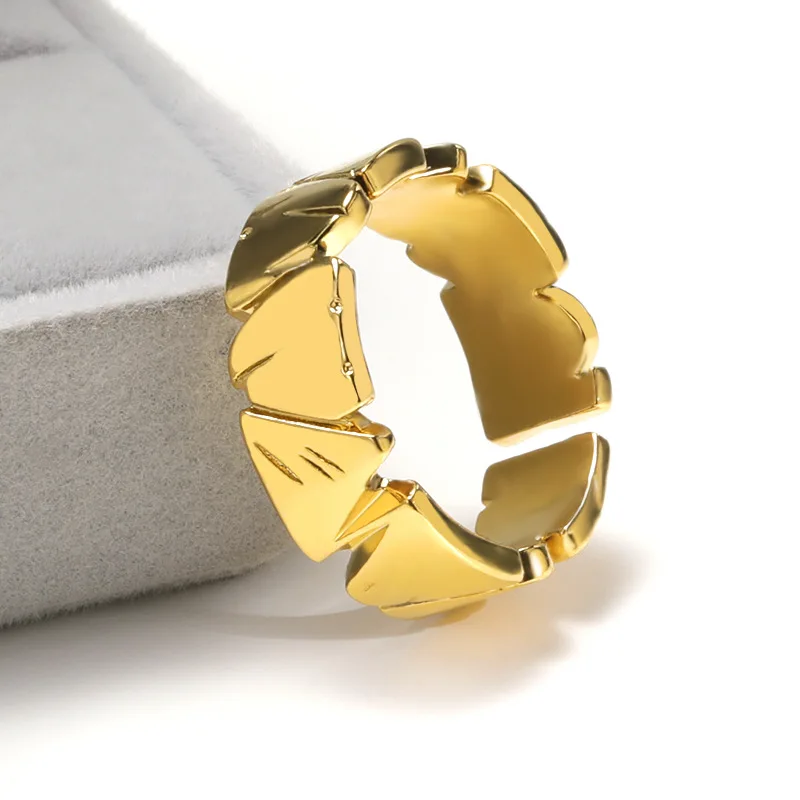 

Новые минималистичные нестандартные золотые кольца для женщин, модные креативные Асимметричные геометрические украшения для дня рождения...